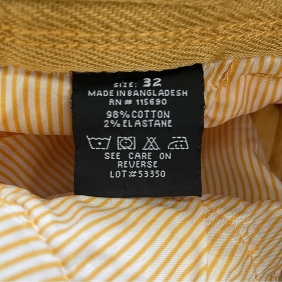 Refinery Republic Belted Chino Shorts Set of 2 Yellow and Navy Both Size 32 - Picture 6 of 10